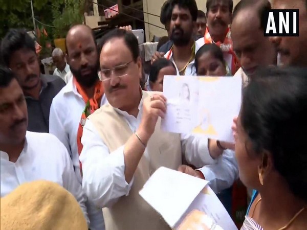 JP Nadda holds door to door campaign for party's membership drive