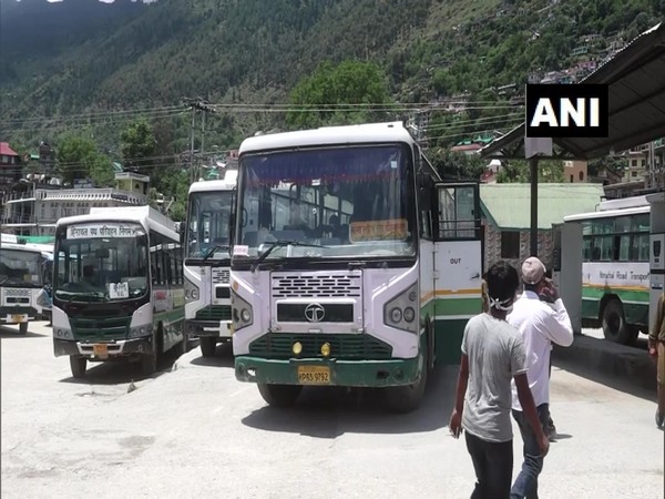 Bus services resume in Himachal Pradesh on Monday. (Photo/ANI) 