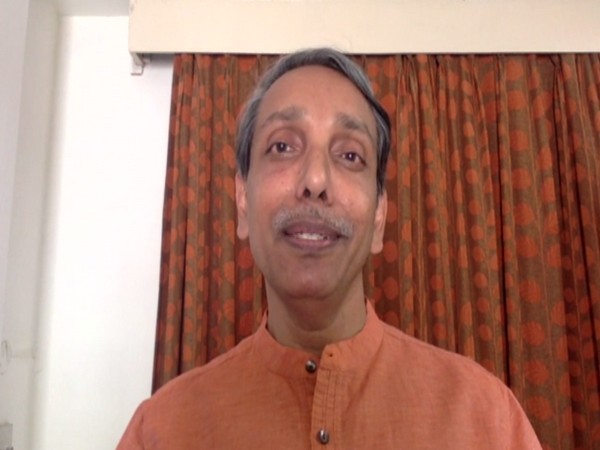 Jawaharlal Nehru University vice-chancellor M Jagadesh Kumar speaking in his self-made video on Tuesday. Photo/ANI