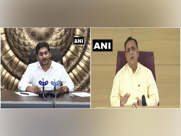 Andhra Pradesh Chief Minister YS Jagan Mohan Reddy (left), Gujarat Chief Minister Vijay Rupani (right)