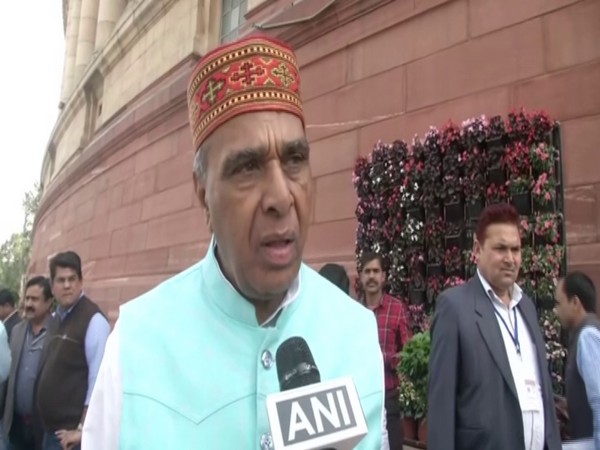 BJP MP Jagdambika Pal speaking to ANI in New Delhi on Friday. Photo/ANI