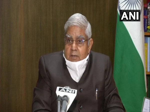 West Bengal Governor Jagdeep Dhankar talking to ANI on Tuesday. Photo/ANI