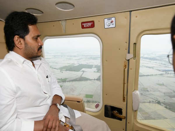 Andhra Pradesh Chief Minister YS Jaganmohan Reddy conducts aerial survey of cyclone affected areas