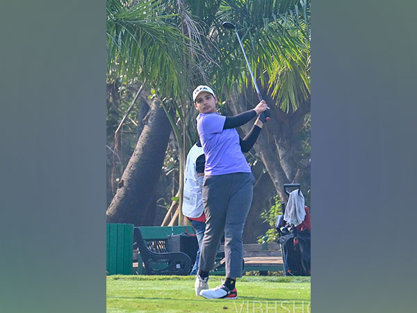 Golfer Jahanvi Bakshi in action second leg of the WPGT (Image: WPGT)
