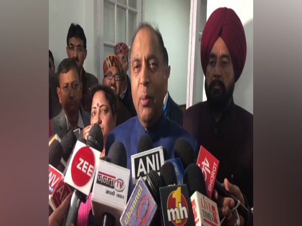 Jai Ram Thakur speaking to media in Shimla on Tuesday