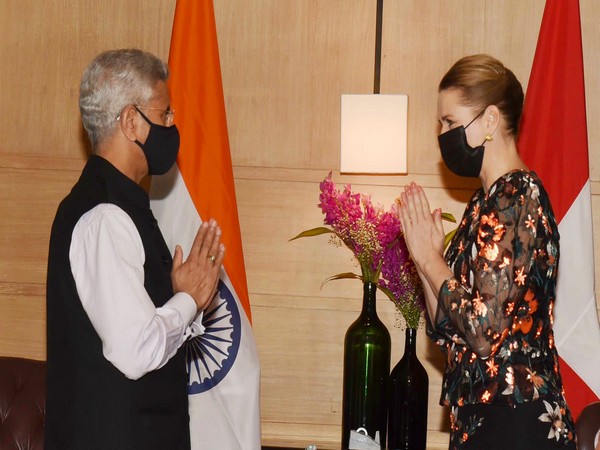Denmark Prime Minister Mette Frederiksen today met with External Affairs Minister (EAM) S Jaishankar.