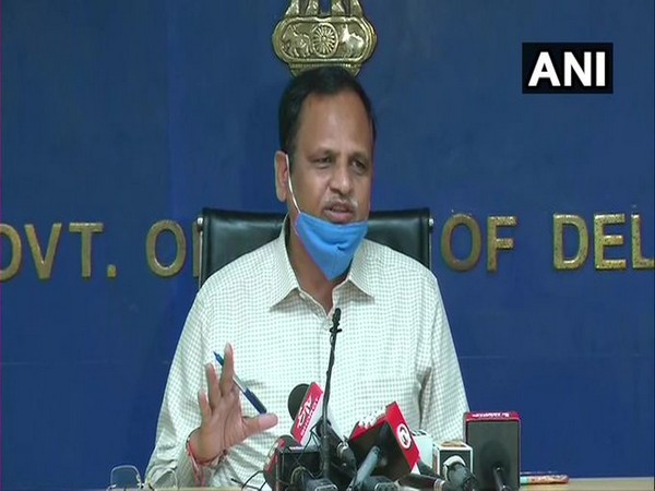 Delhi Power Minister Satyendar Jain at the press conference in New Delhi on Wednesday. (Photo/ANI)