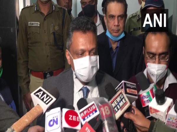 Deputy Election Commissioner Sudeep Jain speaking to reporters in Siliguri on Friday. 