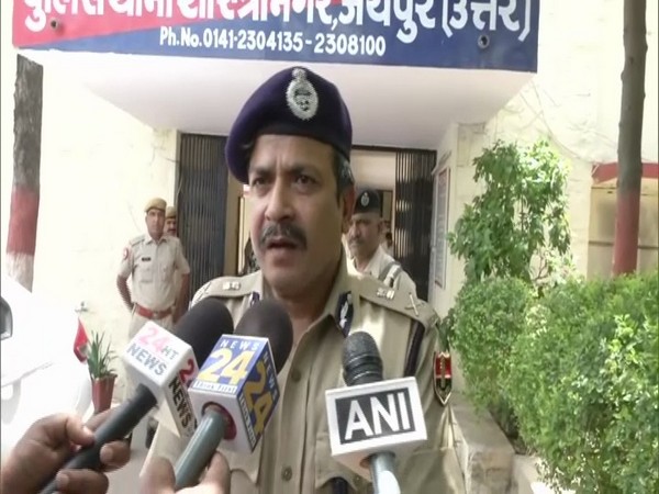 Jaipur Police Commissioner Anand Srivastava talking to media on Tuesday. (Photo/ANI)