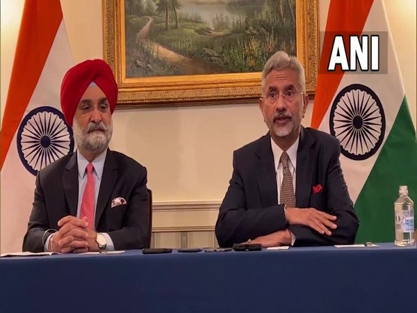 EAM S jaishankar and India's Ambassador to US Taranjit Singh Sandhu