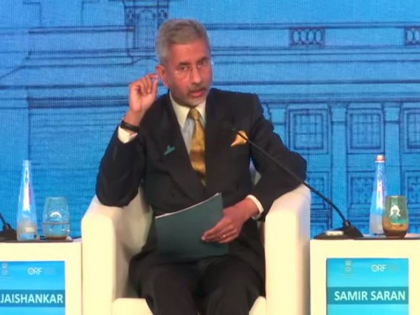 External Affairs Minister S Jaishankar speaking at Raisina Dialogue in New Delhi on Wednesday.