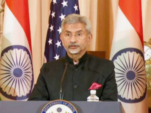 EAM S Jaishankar addressing the joint presser on Wednesday.