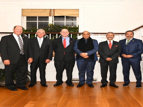 Defence Minister Rajnath Singh and External Affairs Minister S Jaishankar met Members of the House of Foreign Affairs Committee. 