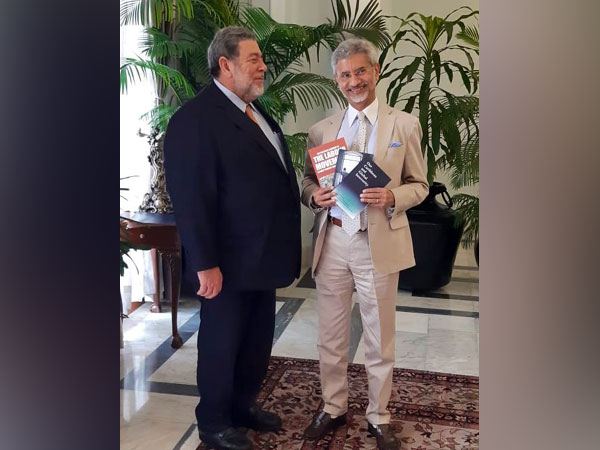 Prime Minister of Saint Vincent and Grenadines, Ralph Gonsalves met External Affairs Minister, S Jaishankar in Delhi, today.