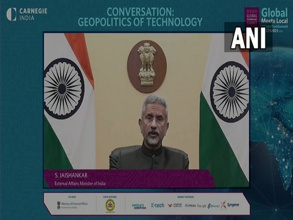 External Affairs Minister S Jaishankar during discussion at the Global Technology Summit 2021.
