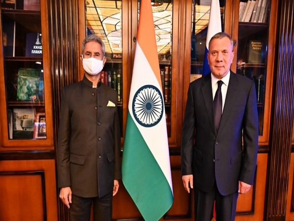 MEA S Jaishankar with Russian Deputy Prime Minister Yury Borisov (Twitter/S Jaishankar)
