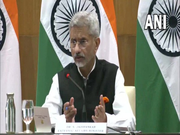 EAM S Jaishankar  addressing a press conference after talks with Chinese Foreign Minister Wang Yi. 