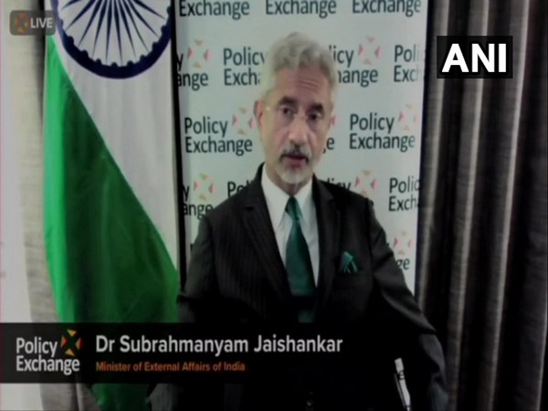 External Affairs Minister S Jaishankar speaking at an event in London (ANI)
