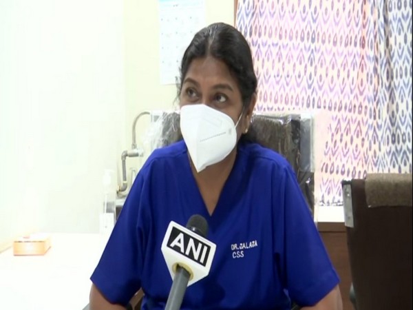 Dr. Jalaja, Additional Medical Superintendent and in Incharge of Covid Centre, King Koti Hospital, Hyderabad. (Photo/ANI)