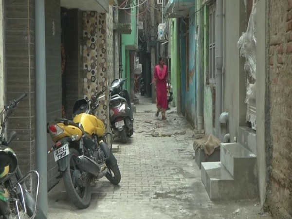 Visual from Valmiki colony in Gandhi Nagar area of Jammu. Photo/ANI