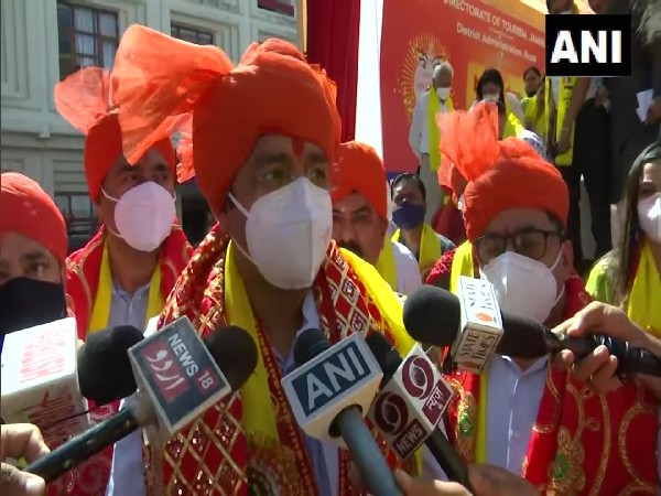 Divisional Commissioner Jammu Raghav Langar speaking to ANI (Photo/ANI)