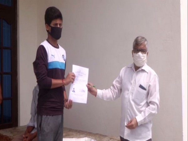 Tehsildar visits a resident's house to issue his domicile certificate in Jammu district. (Photo/ANI)