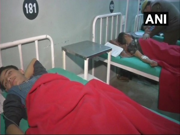 Visuals from a hospital where people injured in a grenade blast at a bus stand in Jammu undergoing treatment on Wednesday.