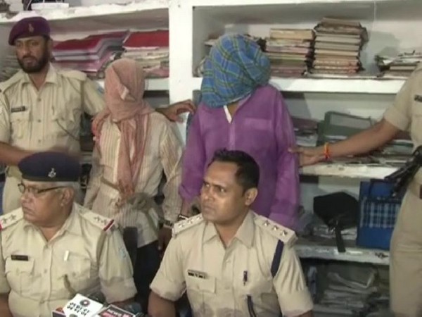 Police addressing a press briefing on Wednesday on arrest of two persons in rape and murder of a three-year-old girl. Photo/ANI