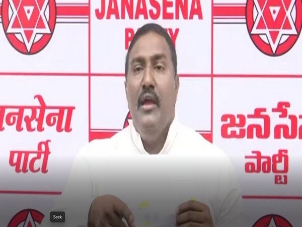 Jana Sena Party (JSP) spokesperson and leader Potina Venkata Mahesh (Photo/ANI)