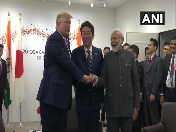 Prime Minister Narendra Modi meets United States President Donald Trump and Japanese Prime Minister Shinzo Abe in Osaka on Friday