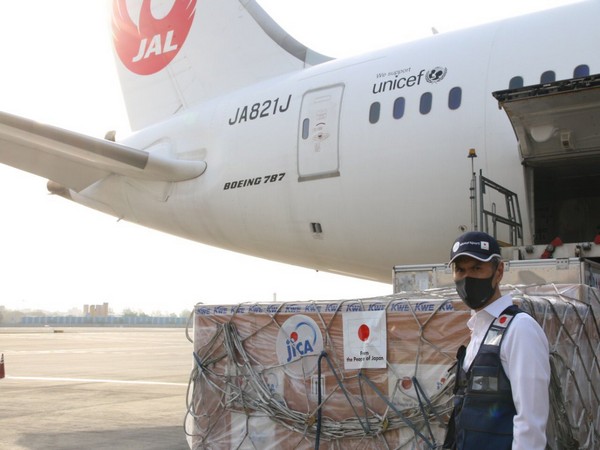Shipment of emergency assistance from Japan arrives in India (Twitter/Embassy of Japan in India)