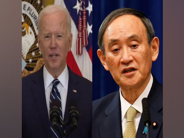 US President Joe Biden and Japan Prime Minister Yoshihide Suga