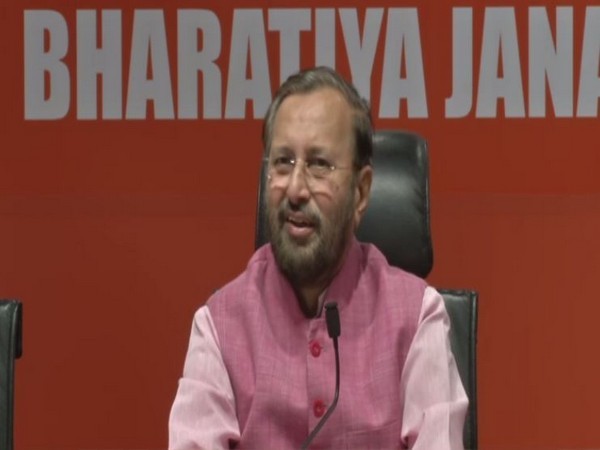 Union Minister Prakash Javadekar addressing a presser in New Delhi on Monday. (Photo/ANI)