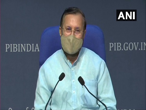 Union Minister Prakash Javadekar addressing a press conference in New Delhi on Thursday. Photo/ANI