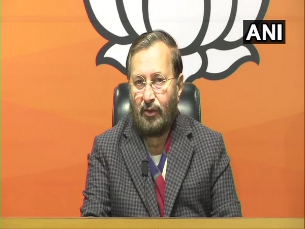 Prakash Javadekar addressing a press conference in New Delhi on Wednesday.