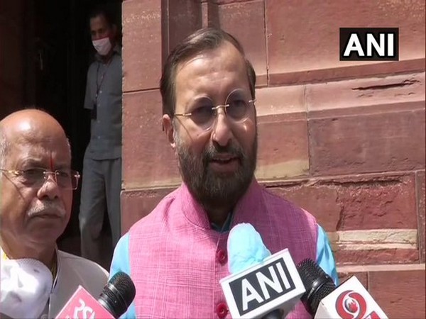 Union Information and Broadcasting Minister Prakash Javadekar. (Photo/ANI)