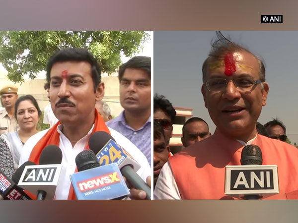 MP Rajyavardhan Singh Rathore (left) and MP Jayant Sinha (right)