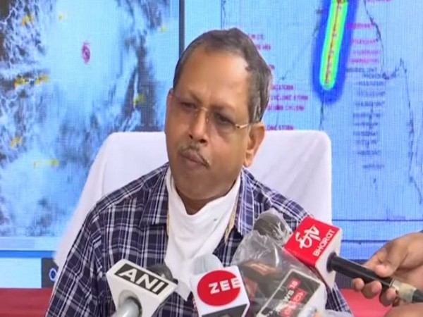 Odisha Special Relief Commissioner (SRC) Pradeep Jena speaking to media on Tuesday in Bhubaneswar. Photo/ANI