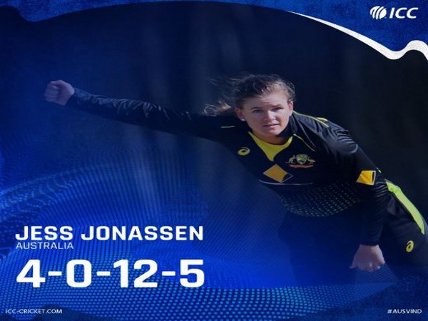 Australia's Jess Jonassen (Photo/ ICC Twitter) 