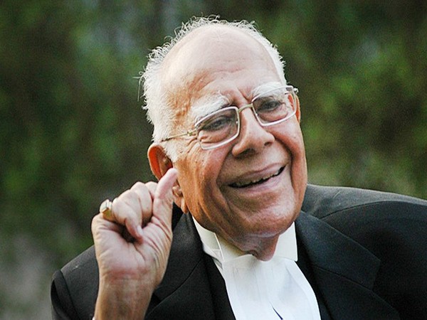 Noted lawyer Ram Jethmalani passed away at the age of 95 in New Delhi on Sunday. Photo/ANI