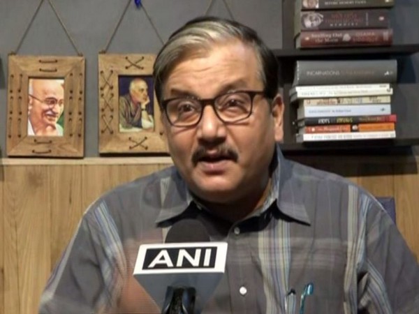 RJD MP Manoj Jha speaking to ANI in New Delhi on Sunday (Photo/ANI)