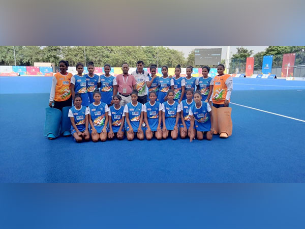 Jharkhand hockey girls after winning bronze medal in KIYG 2021 (Image: SAI/MYAS)