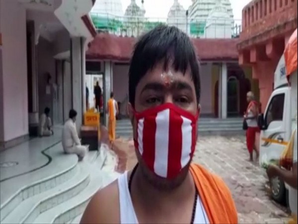 Deepak Kumar Jha, priest at Deoghar's Baba Baidyanath Temple. (Photo/ANI)