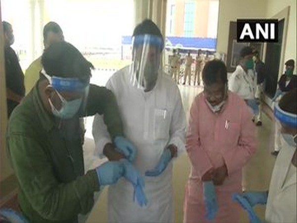 Arrangements made at the Jharkhand legislative assembly in the wake of COVID-19 pandemic.