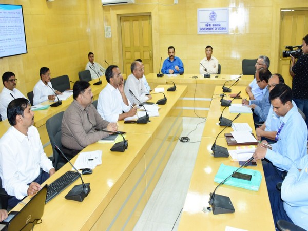 Visuals from the meeting in Bhubaneswar, Odisha on Wednesday. 