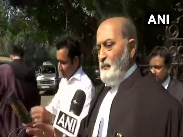 Sunni Waqf Board lawyer Zafaryab Jilani speaking to reporters in New Delhi on Saturday. Photo/ANI