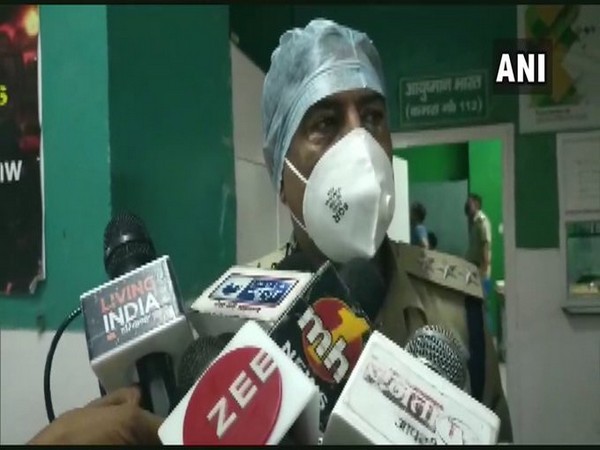 DSP Dharambir Singh speaking to reporters in Jind on Tuesday.