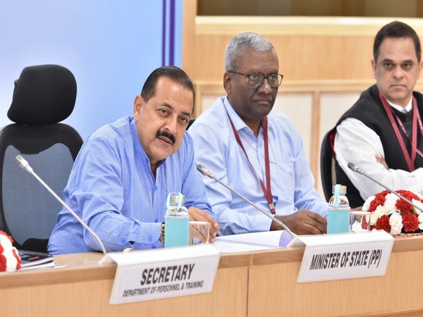 Union Minister Jitendra Singh speaking at annual conference of chief secretaries on Wednesday.