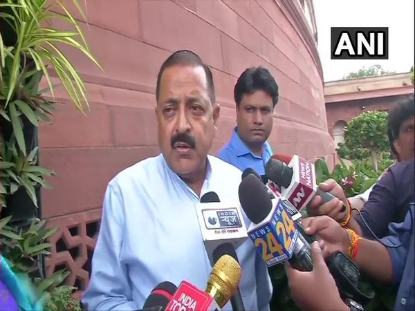 Minister of State (MoS) for Prime Minister's Office (PMO) Jitendra Singh speaking to reporters in New Delhi on Monday.