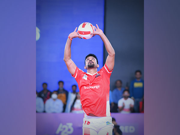 Jithin N of Calicut Heroes of Prime Volleyball League (Image: Calicut Heroes/PVL)